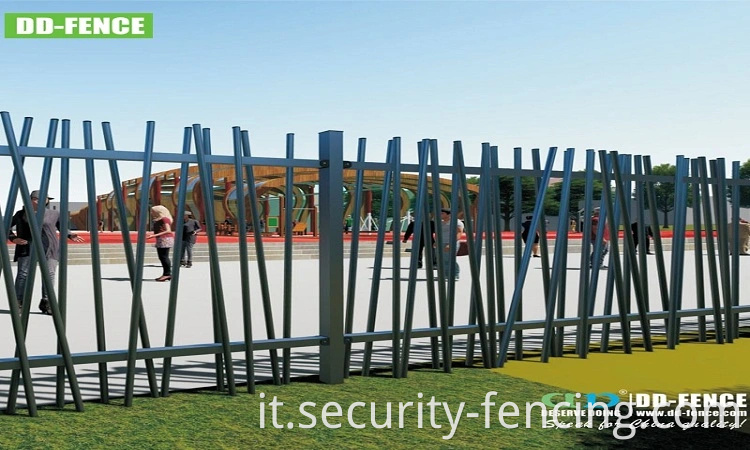 Barretto in acciaio rivestito in polvere a velo saldato a velo salottine per il cortile giardino villa scolastico del parco giochi giungla confine